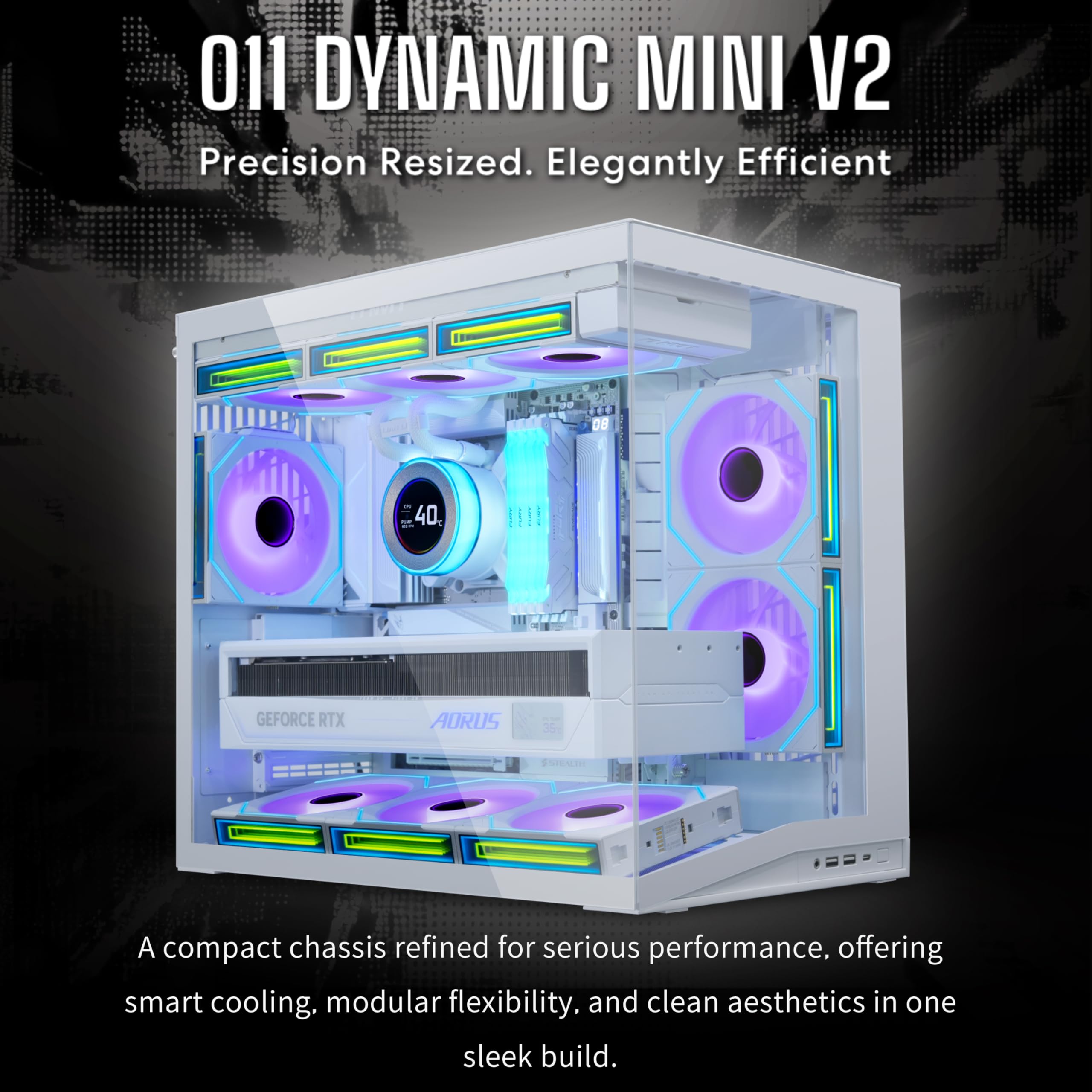 LIAN LI O11D MINI V2 Flow | Compact ATX Mid-Tower Airflow Computer